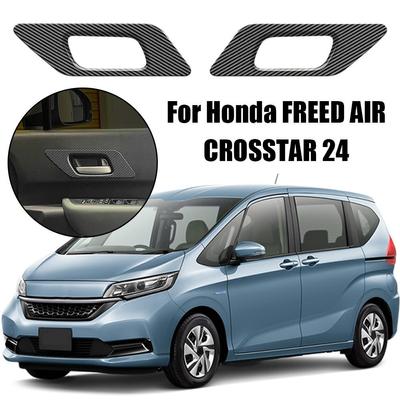 For Honda FREED AIR/CROSSTAR 2024 Door Decoration Protection Sticker Abs Carbon Fiber Door Handle Protective Cover Accessories