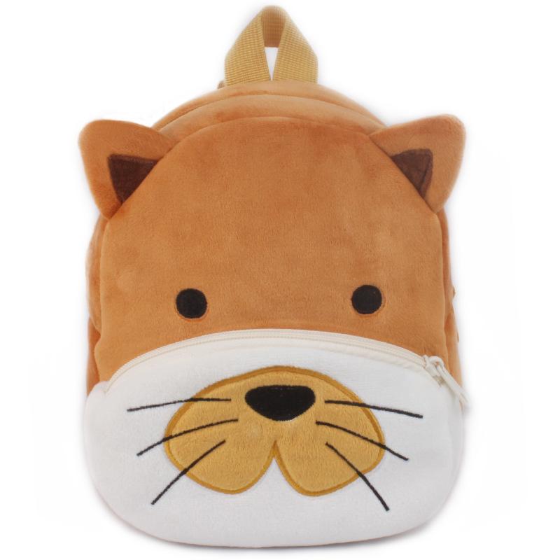 3D Fashion Children School Bags Cartoon Print Plush Kids Backpack Kindergarten Boys And Girls School Bags Mini Backpack Book Bag