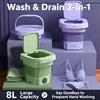 Portable Mini Washing Machine Socks Underwear Panties Retractable Home 8L Foldable Washing Machine 3 Models With Spinning Dry