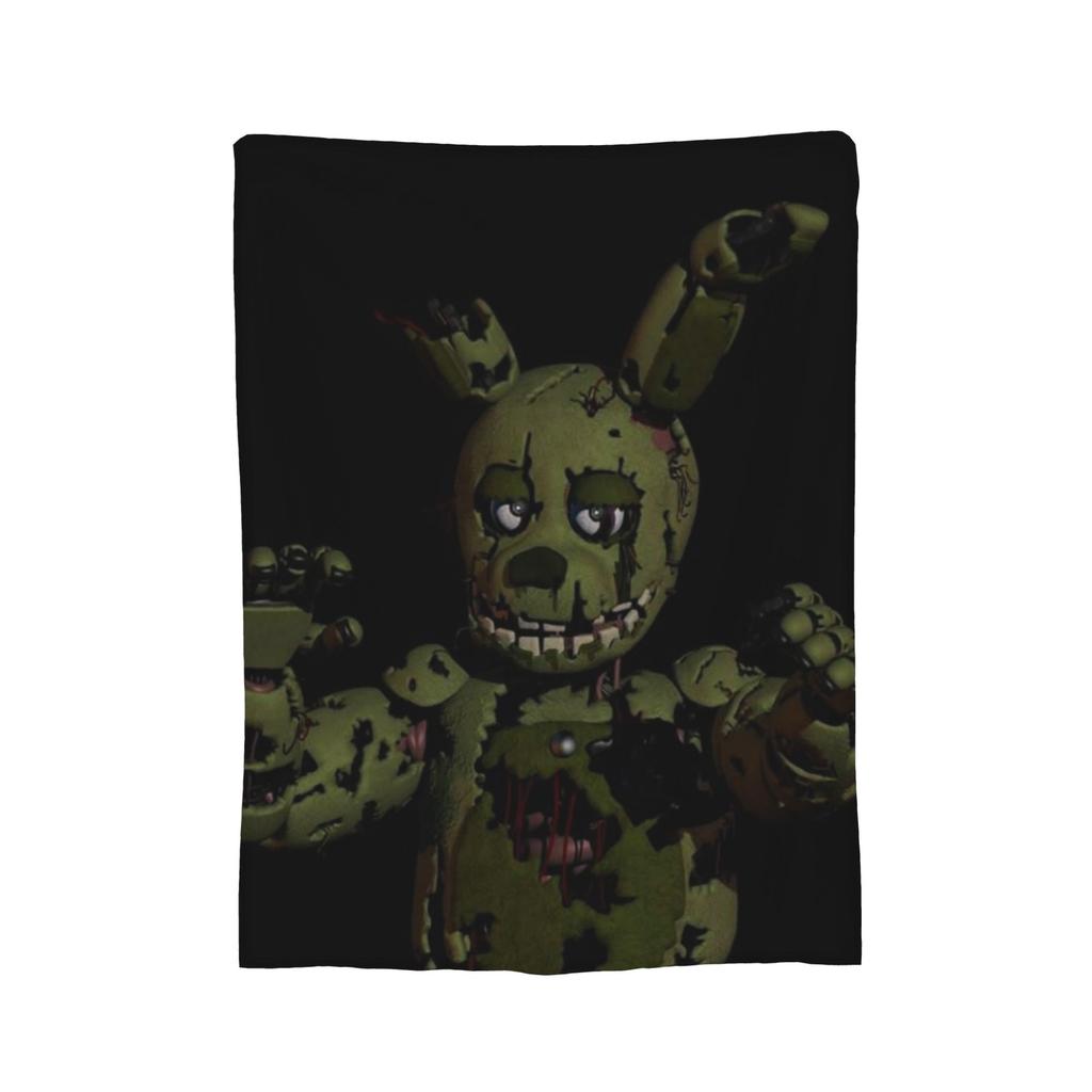 Super Soft Springtraps Fnaf Throw Blanket Premium Flannel Fleece Lightweight Bed Blanket Cozy Fluffy Blankets All Season Use