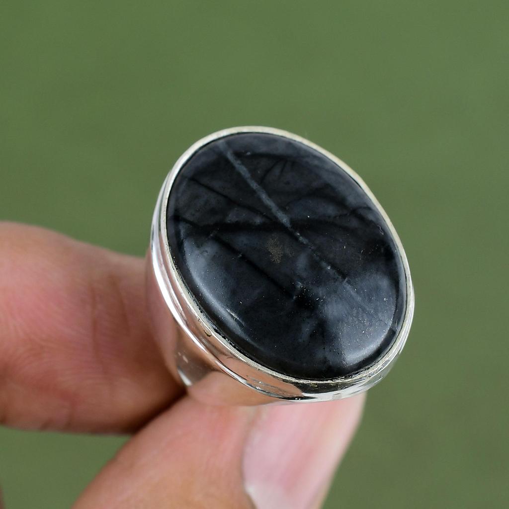 Picasso Jasper Ring 925 Sterling Silver Ring Handmade Ring Elegant Ring Picasso Jasper Gemstone Jewelry Wedding Gifts Available In Ring Size