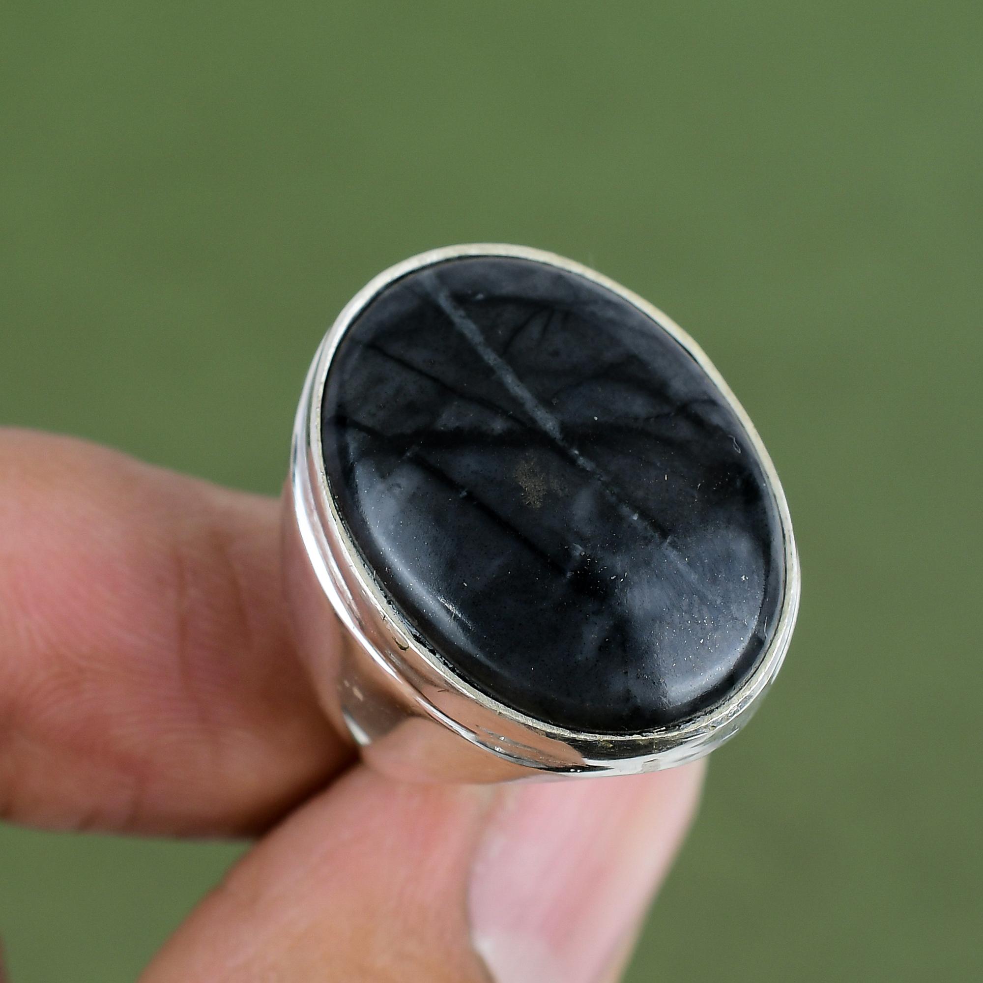 Picasso Jasper Ring 925 Sterling Silver Ring Handmade Ring Elegant Ring Picasso Jasper Gemstone Jewelry Wedding Gifts Available In Ring Size 6 US