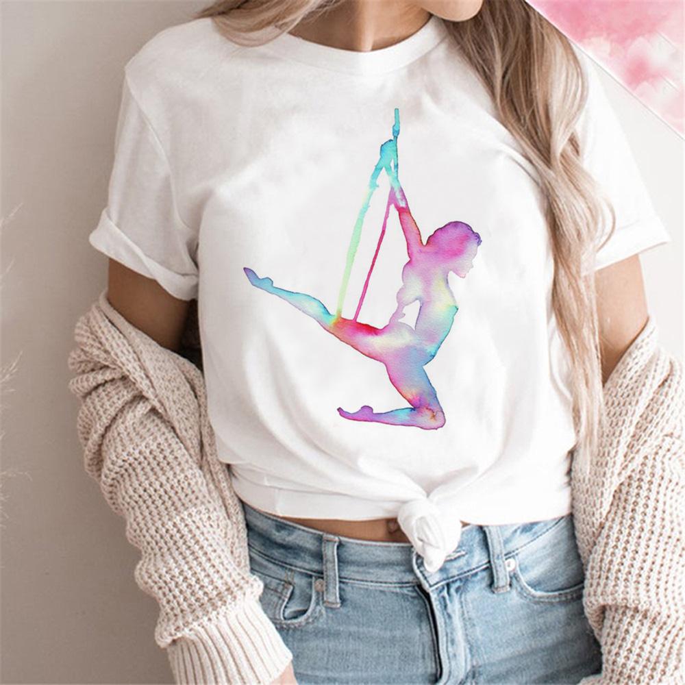 

Love to Dance tshirt women designer Japanese manga top girl graphic 2000s Japanese clothing S