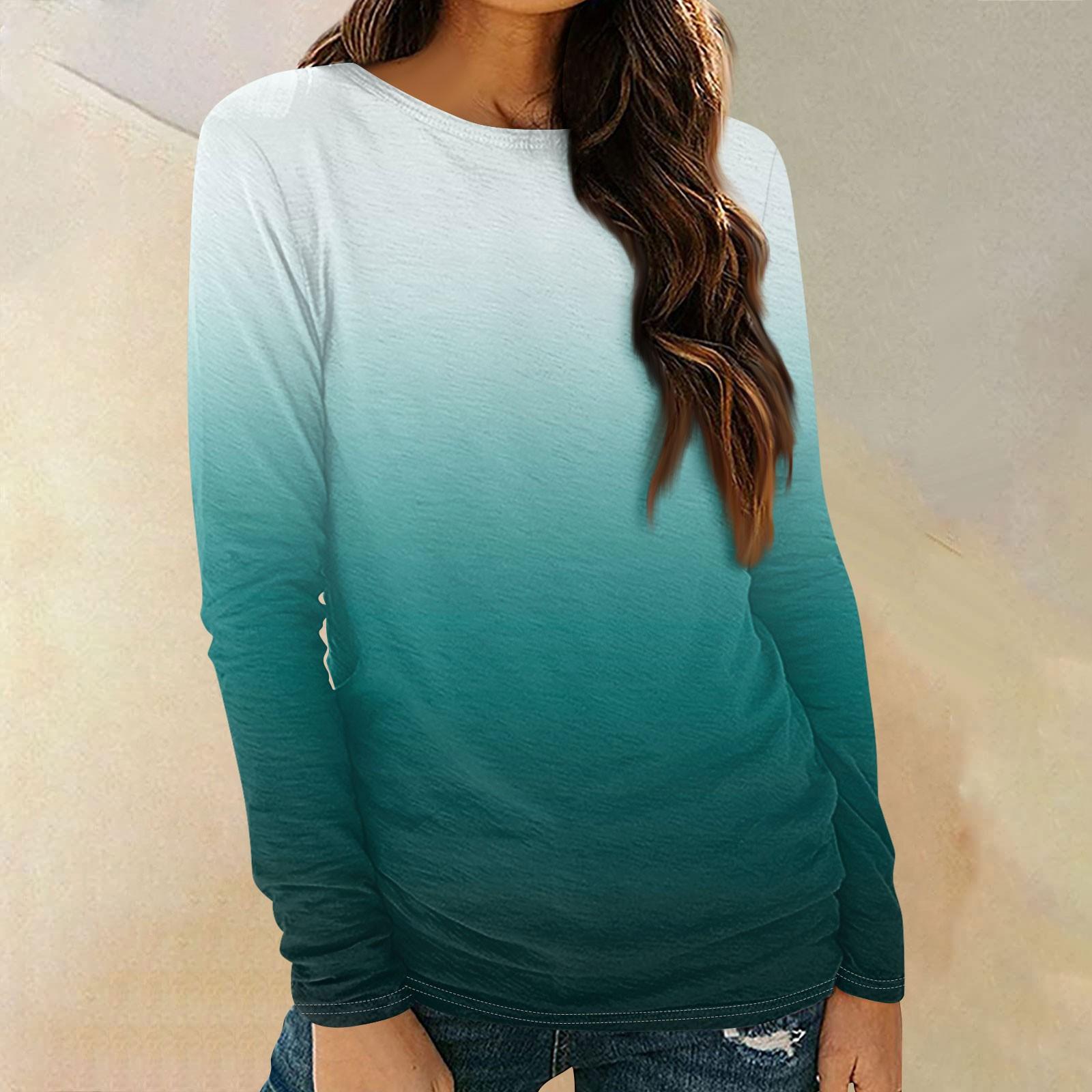 

Женские рубашки с длинным рукавом и круглым вырезом, базовая футболка, повседневный топ, осенняя модная туника, облегающие футболки XL