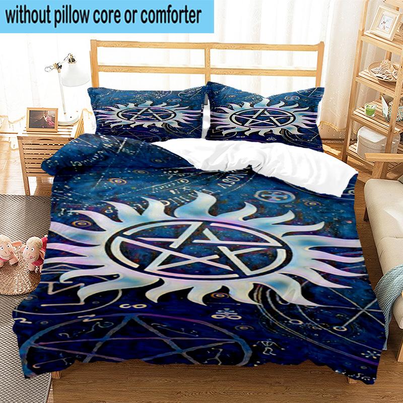 3PCS Natural Symbolism 3pcs Bedding,Including 3PCS Duvet Cover And 2pcs Pillowcases Perfect for Christmas,Ideal for Bedroom, Dormitory