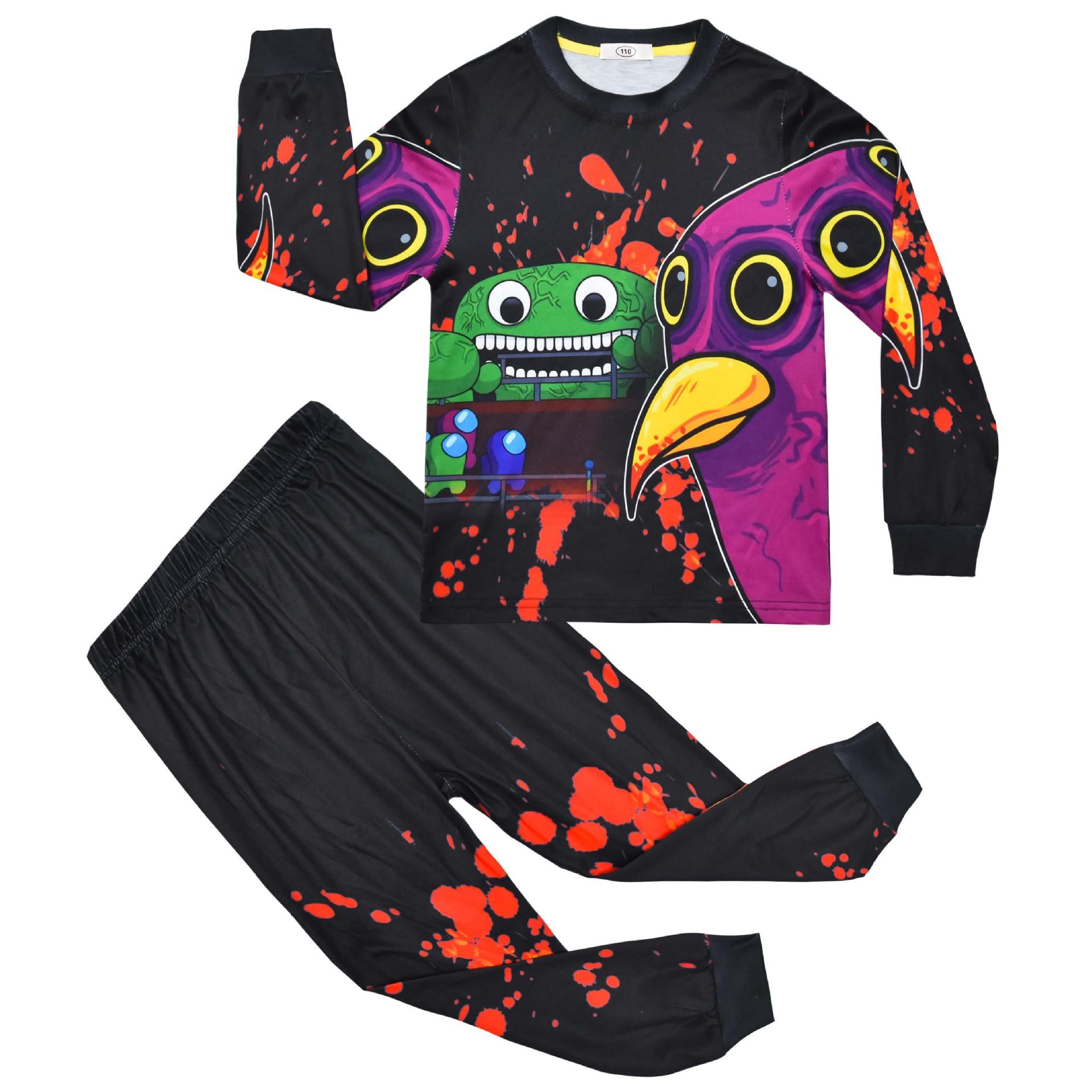 

Long-Sleeved Set, Cartoon Digital Printing Clothing, Medium And Large Children S Long-Sleeved Loungewear Set 7747 110