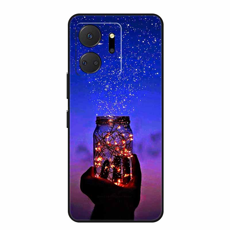 Handyhülle Für Honor X7a Rückseite Hülle X 7 a Coque Stoßfest Schwarzes Silikon Weiche Funda Für Honor Play 7T 7 T Hülle Play7T Capa