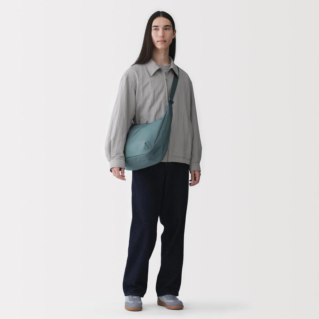 MUJI Rauchig Blau Wasserabweisend 2-Wege Ein Schultertasche, Unisex, Erwachsener, EFD40A6S,