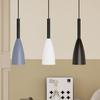 3‑Light Iron Pendant Light 7x50x100cm Modern Ceiling Hanging Lamp White Grey Black for Home Dining Room