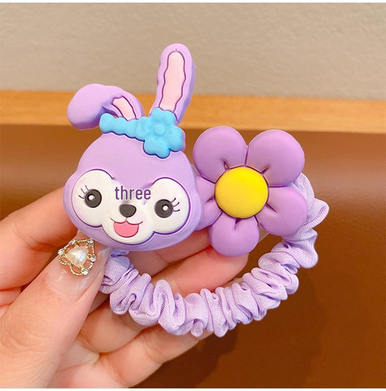 Children's Colorful Cartoon Hair Ties - Cute Strawberry & Bear Designs | Gentle on Hair