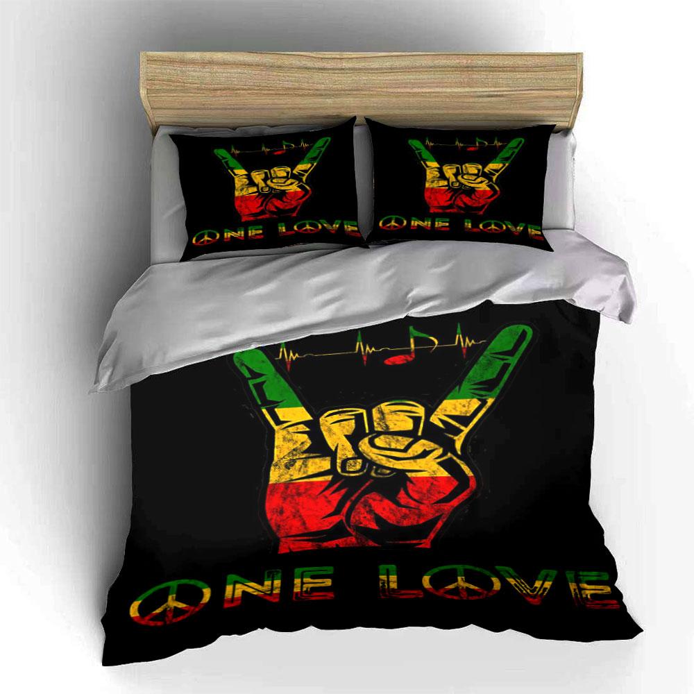 Multicolor Peace Hand Graphic. Bedding Sets Duvet Cover Sets Duvet Covers Pillowcases(1 * Duvet Cover 2 * Pillowcases Without Duvet Insert)