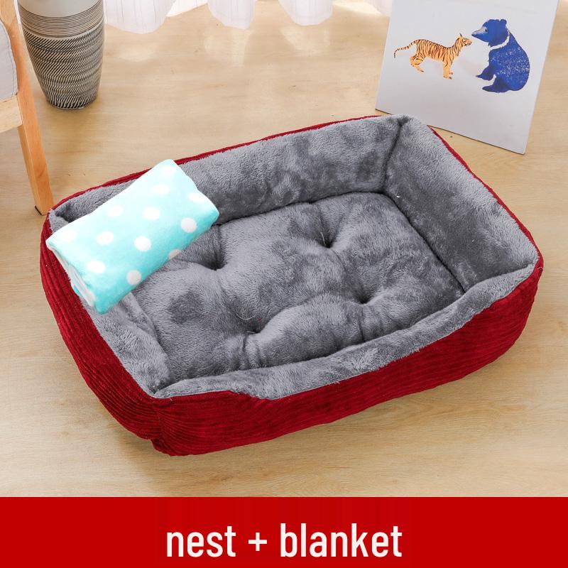 Winter Warm Pet Bed: All-Season Dog & Cat Nest Mat