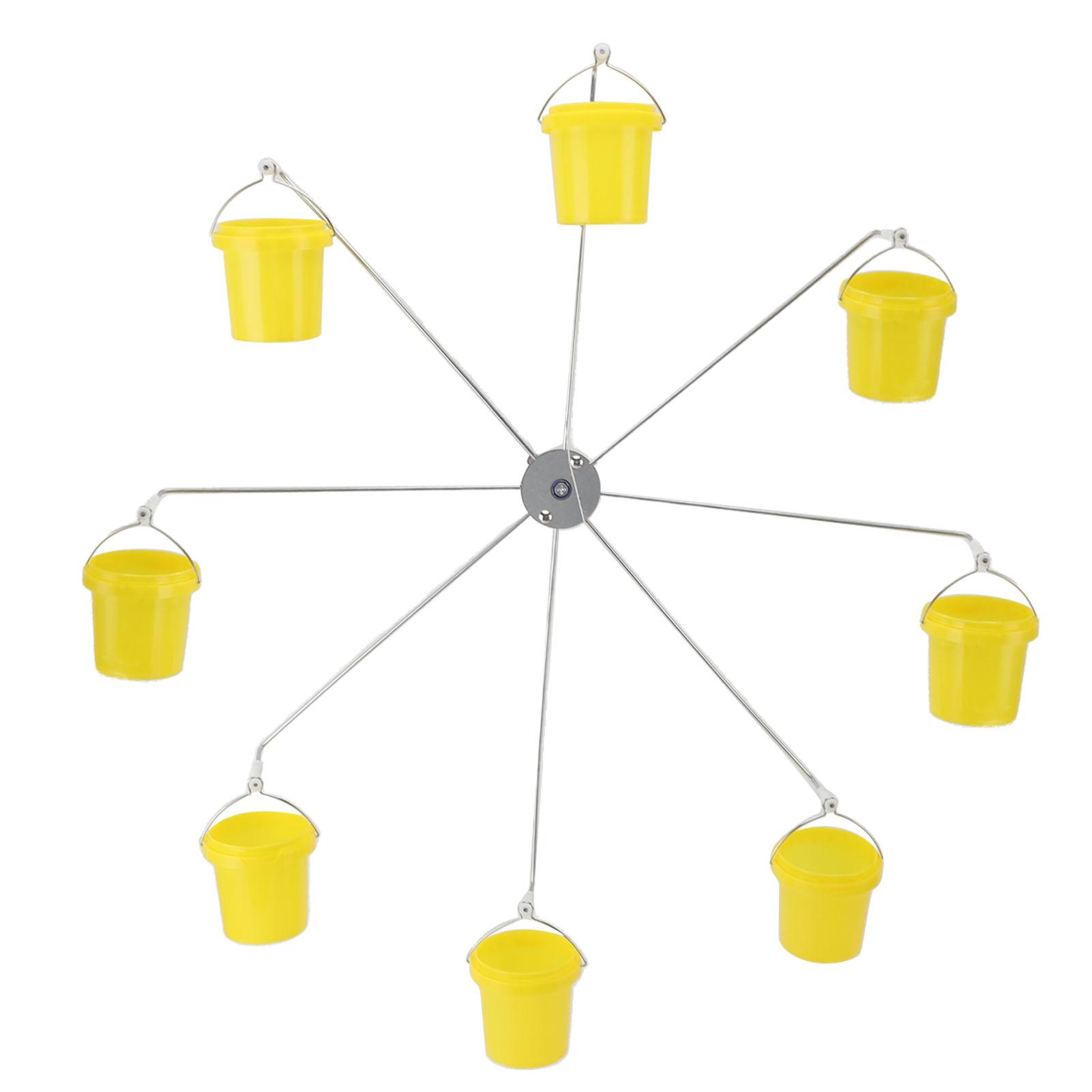 

Ferris Wheel Bird Feeder Dynamic Design Endless Fun Outdoor Hanging Hummingbird Feeder with 8 Buckets