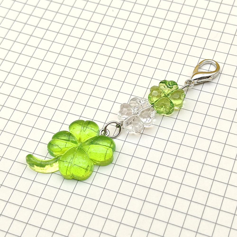 

New Lucky Leaf Phone Pendant Cute Bead Charms Resin Cases For iPhone 17 Promax CCD Camera Airpods Earphones Schoolbag Y2K Gift pc