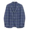 L.B.M.1911 2986 Blue Check Cotton Flannel 2B Jacket Jacket 48R BlueUsed