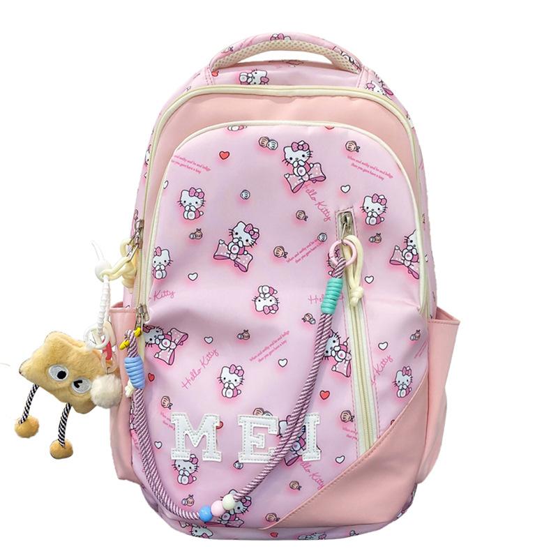 Schoolbag Wholesale New Campus School Bag Female Junior High School Student Cute Printed Backpack Large Capacity Leisure Travel Backpack