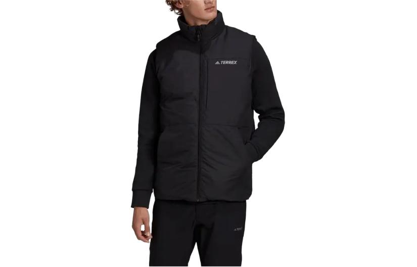 Adidas Vests Men s Black Stand Collar Moderate Other GE9898 S