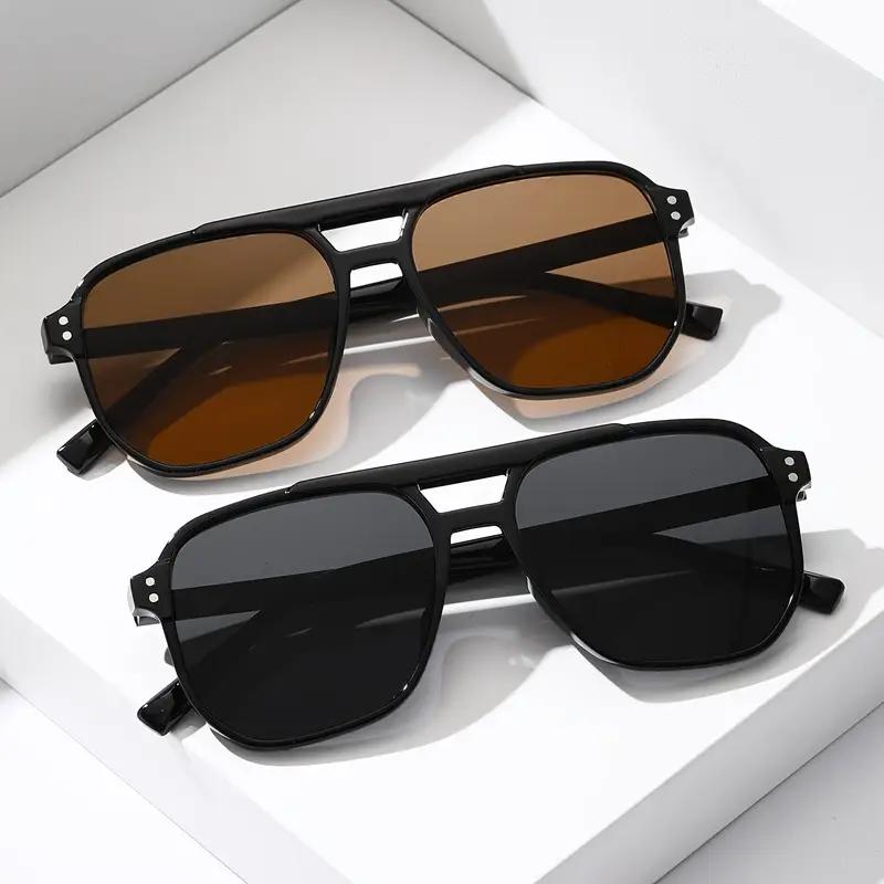 

2Pcs Simple Casual High-End Glasses Set Fashionable Glasses/Square Frame Glasses Suitable for Street Photography