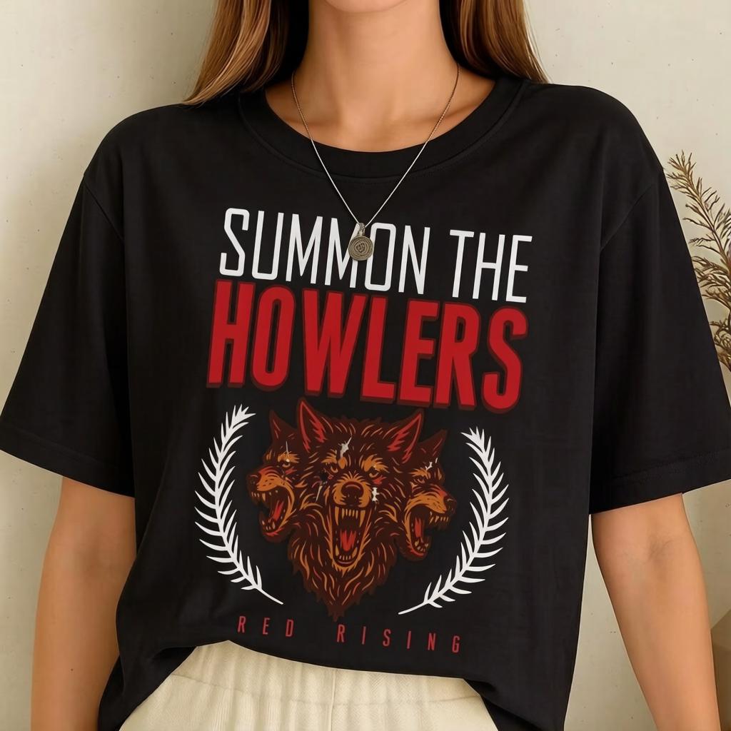 Summon The Howlers Red Rising T Shirt Darrow Sevro Victra Graphic Tee Bookish Fan Shirt Sci Fi Novel Gift Unisex Comfort Colors S
