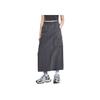 New MLB Casual Long Skirt Women's Gray 3FSKB0253-43CGD