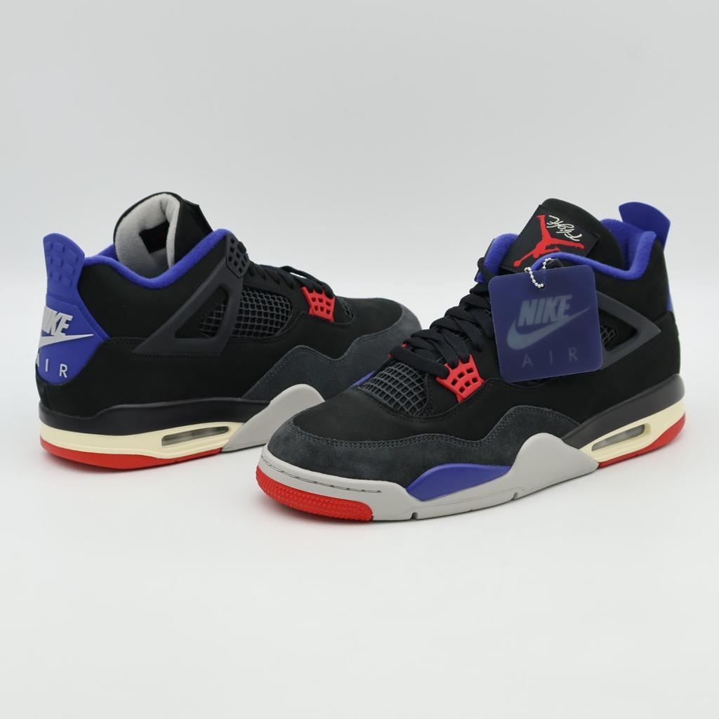 FV5029-003 Nike Air Jordan 4 Rare Air Weiße Schriftzüge Schwarz Feuerrot (Herren)