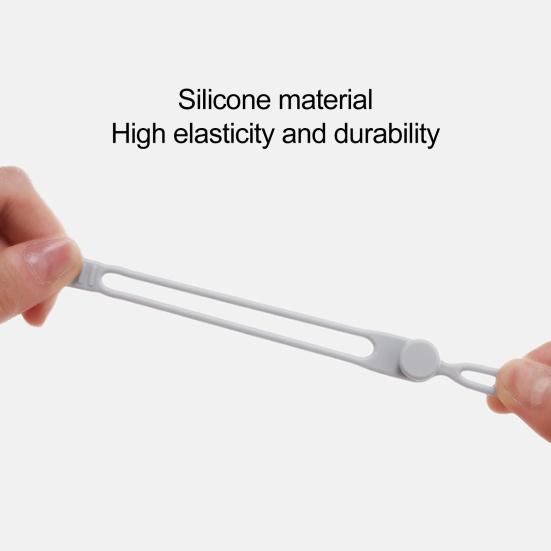 Silicone Cable Ties Elastic Reusable Multifunctional Cable Organizer Lightweight Reusable