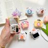 Cartoon Cute Mobile Phone Airbag Holder Puppy Flip Mirror Cat Makeup Mirror Portable Style Niche