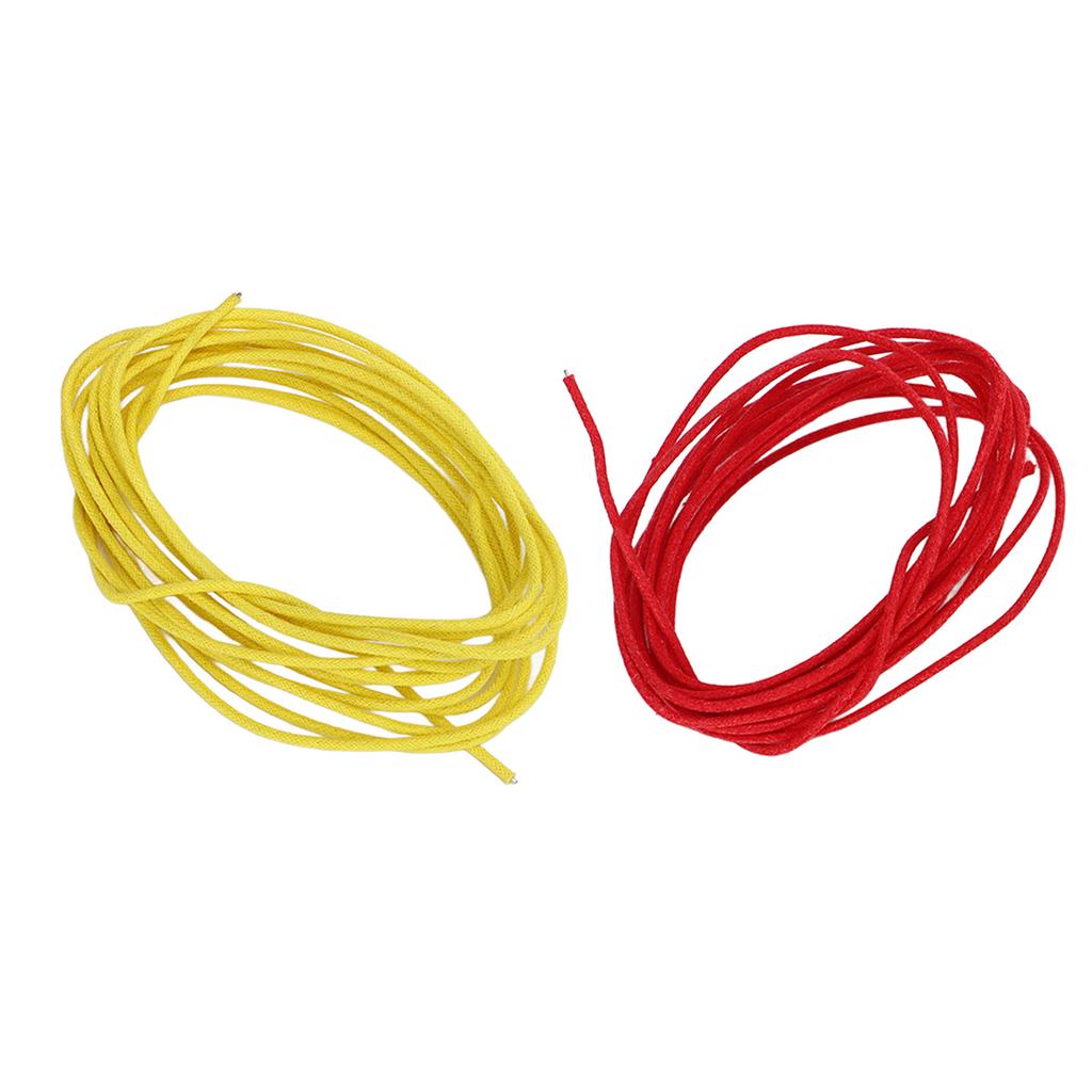 Guitar Metal Cable Metal Retro Style Professional Delicate Guitar Wire Red Yellow