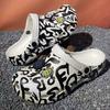 Cool Cartoon Graffiti Clogs – Unisex Couple Beach Sandals, Soft Sole Breathable Hollow Shoes