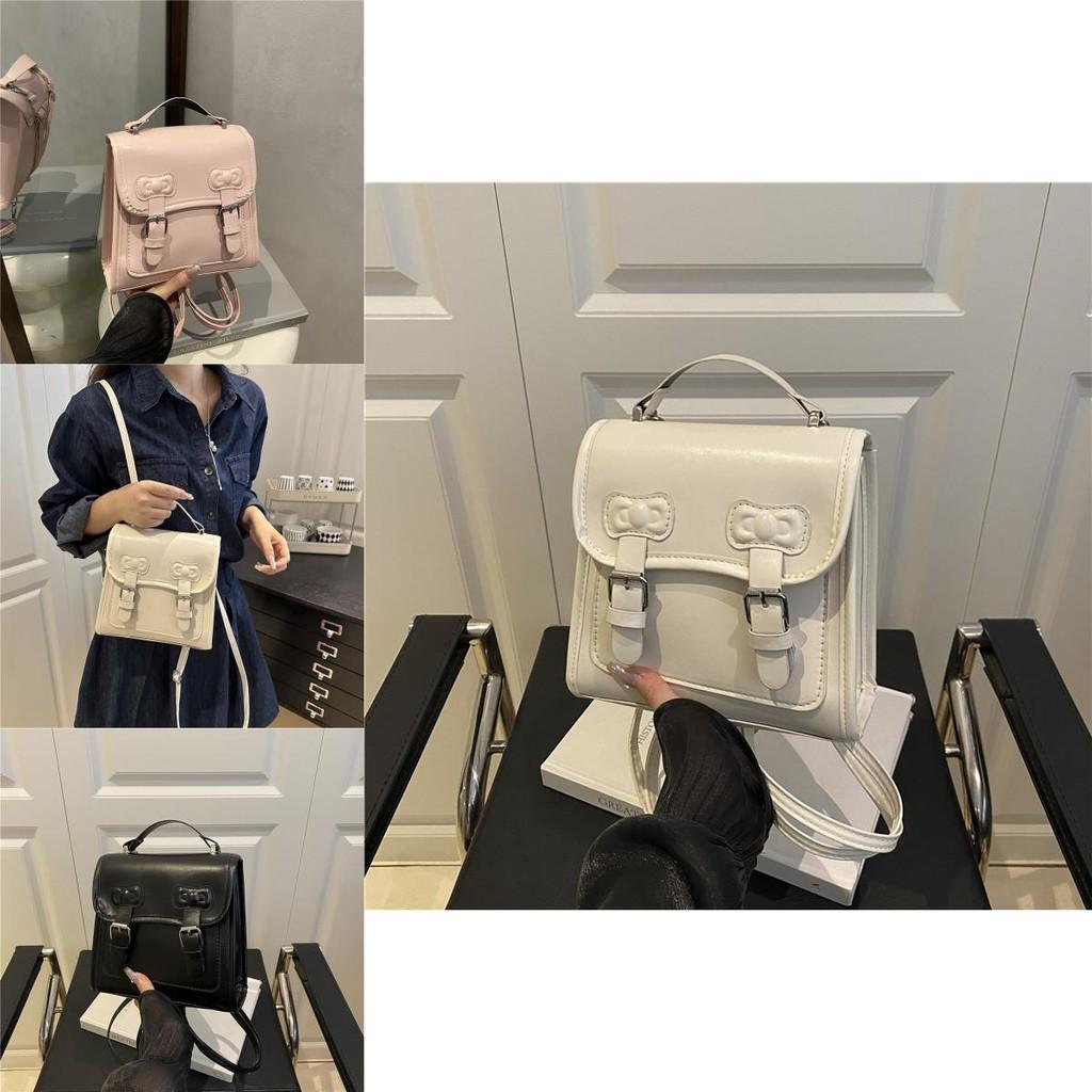 Fashion Sweet Lace Bow Shoulder Bag With Durable Pu Material For Casual Outings