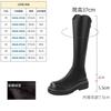 Thick-soled knight boots women's new spring and autumn single boots thin boots high boots but knee boots increase in height