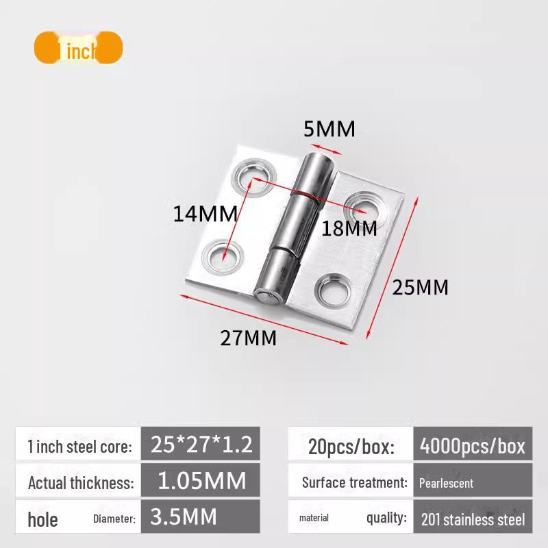 Scharniersatz für Schranktüren und Fenster aus Edelstahl 304