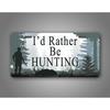 Customizable Metal Tin Sign Hunter Deer Hunting Car License Plate Auto Tag Outdoor Decor For Car