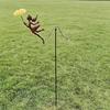 Decorative Flying Girl Balancing Kite Metal Art Garden  Kinetic Wind Sculpture Outdoor Decor for Patio Flower Bed Lawn Yard