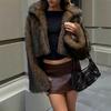 Women's autumn and winter Mao Mao jacket imitation fox hair Spice Girl winter new dyed short Mao Mao jacket