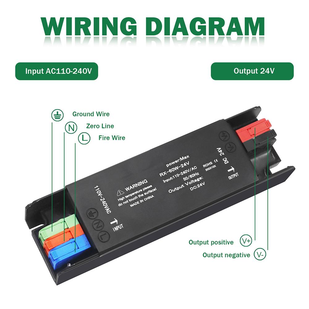 12V 24V LED Transformer 60W 100W 200W 300W 400W Switching Power Supply 110V 220V 230V AC to DC Adapter Driver Acssories