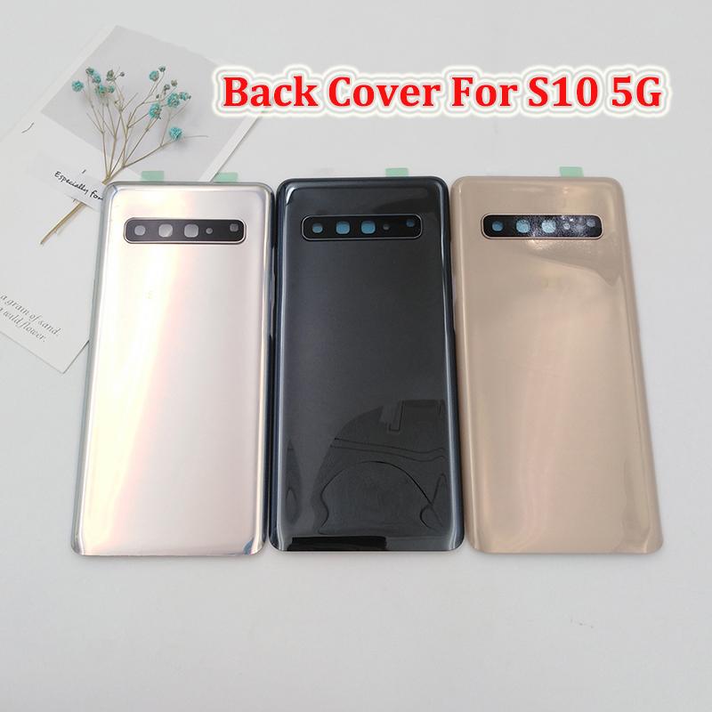 Originale Rückseite für Samsung Galaxy S10 5G SM-G973F Akkuabdeckung Gehäusepanel Reparaturteile & Kameralinsenrahmen