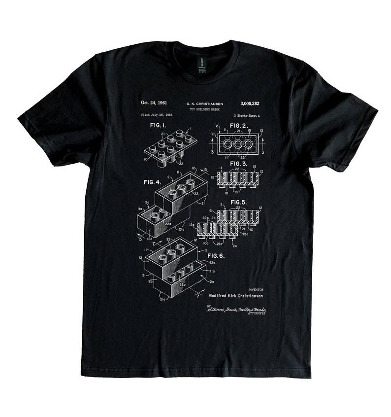 

Toy Building Brick Patent shirt , Unisex Tee 4XL