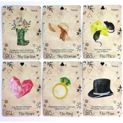 Modern Lenormand deck of 36 cards