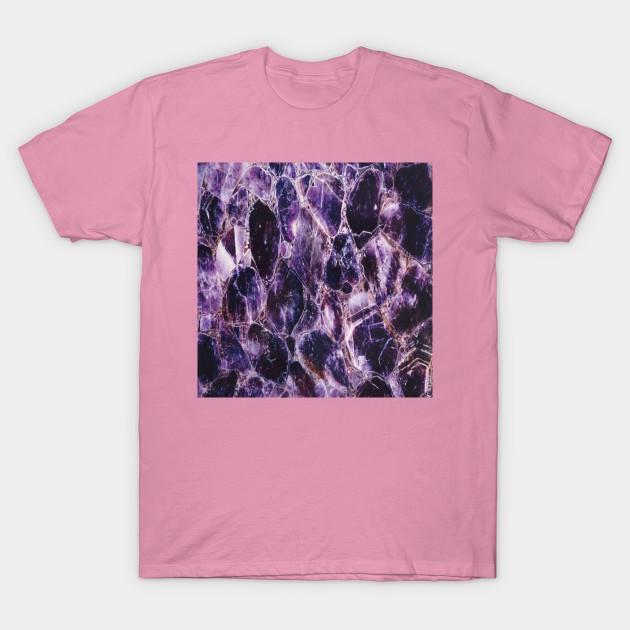 T Shirt Women Agate Naturalpurple Stone Harajuku Print Kawaii Tshirt Summer Short Sleeve Female T-Shirt Top Tee