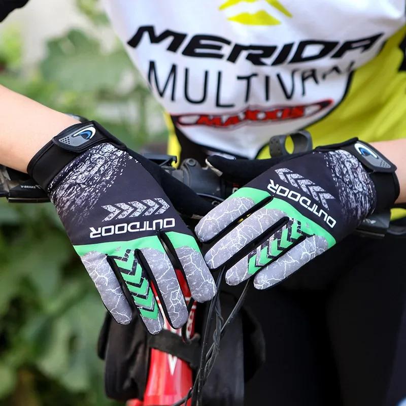MTB Fahrradhandschuhe Radfahren Vollfingerhandschuh Motorradhandschuhe Herren Damen Rutschfeste Sonnencreme Atmungsaktiv Touchscreen Outdoor