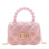 Popular Super Hot Transparent Jelly Bag Portable Mini Bag Children's Small Bag Girls Cute Small Satchel