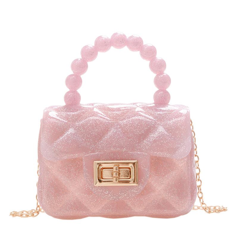 Popular Super Hot Transparent Jelly Bag Portable Mini Bag Children's Small Bag Girls Cute Small Satchel