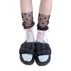 Womens Calf Socks, Sweet Girl Lace Ruffle Knee Socks Fashion Ladies Girl Princess Mesh Patchwork Socks Stockings