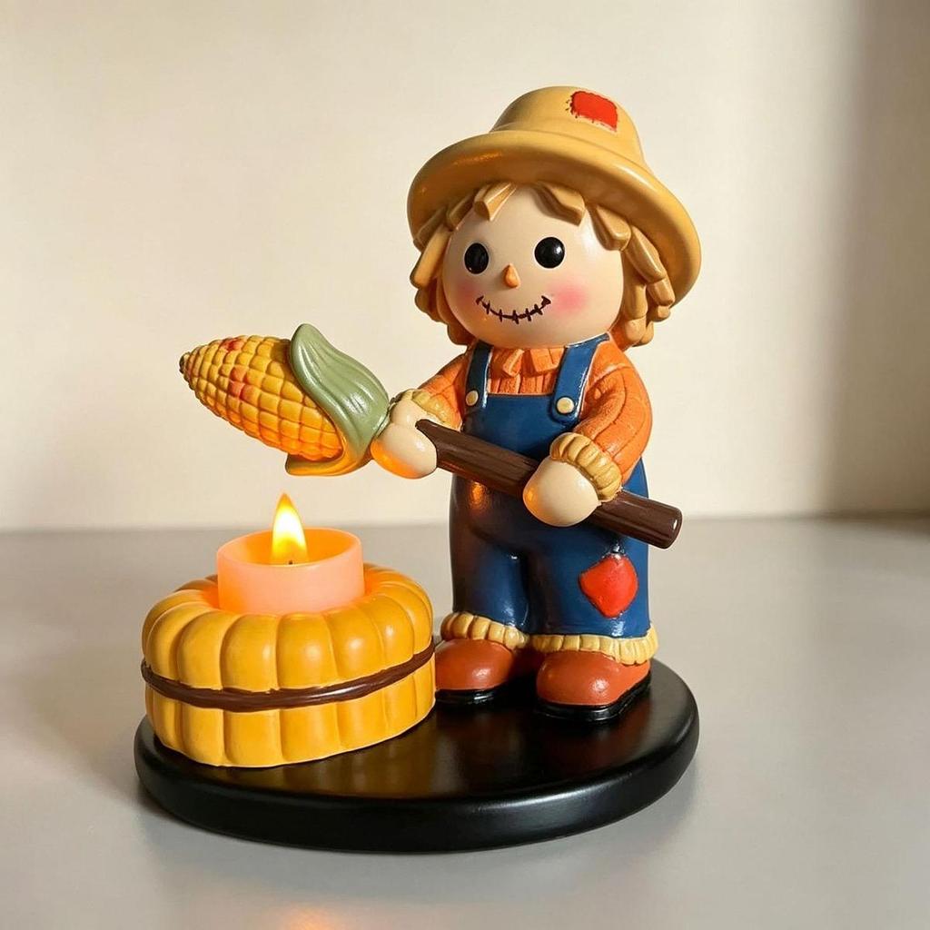 Cute Halloween Tealight Holder Made of Resin, Decoration
