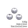 Circle Flat Position Spacer Beads Alloy Blank Disc Bulk Beaded Jewelry Making Supplies For DIY Charm