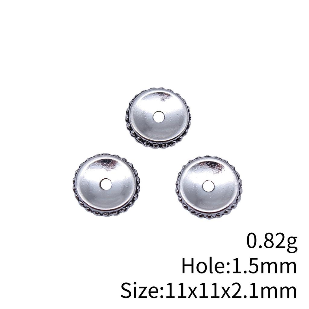 Circle Flat Position Spacer Beads Alloy Blank Disc Bulk Beaded Jewelry Making Supplies For DIY Charm