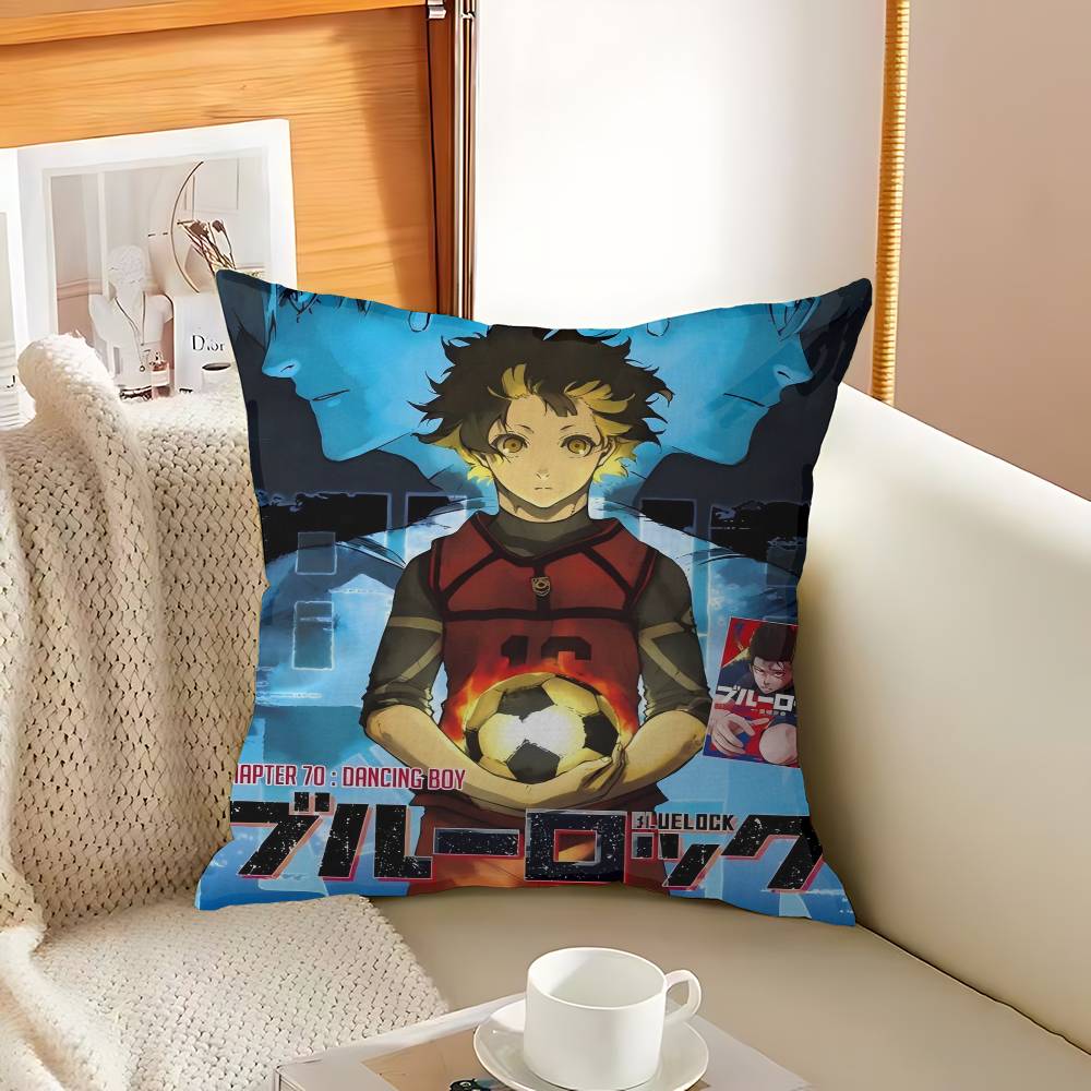 

Anime BLUE LOCK Decorative Room Aesthetics Pillow Case Home Decor Bedroom Sofa Bed Couch Pillow Cover 45x45 12x12Inch