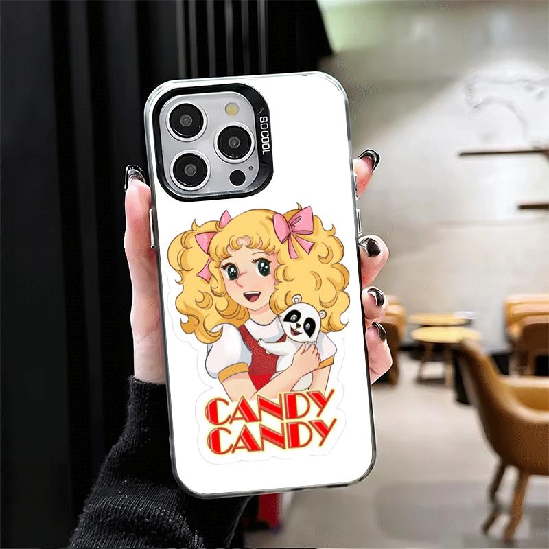 Anime Candy Candy Soft Phone Case for iPhone 15 16 17 Pro Max 17Air 16E 14 Plus 13 12 Mini Shockproof Cover Back Shell