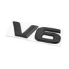 Emblem Sticker Badge Adhesive V6 Pattern Decorative Car Metal